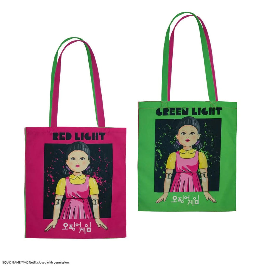 Squid Game Red Light, Green Light Tote Bag CR2344