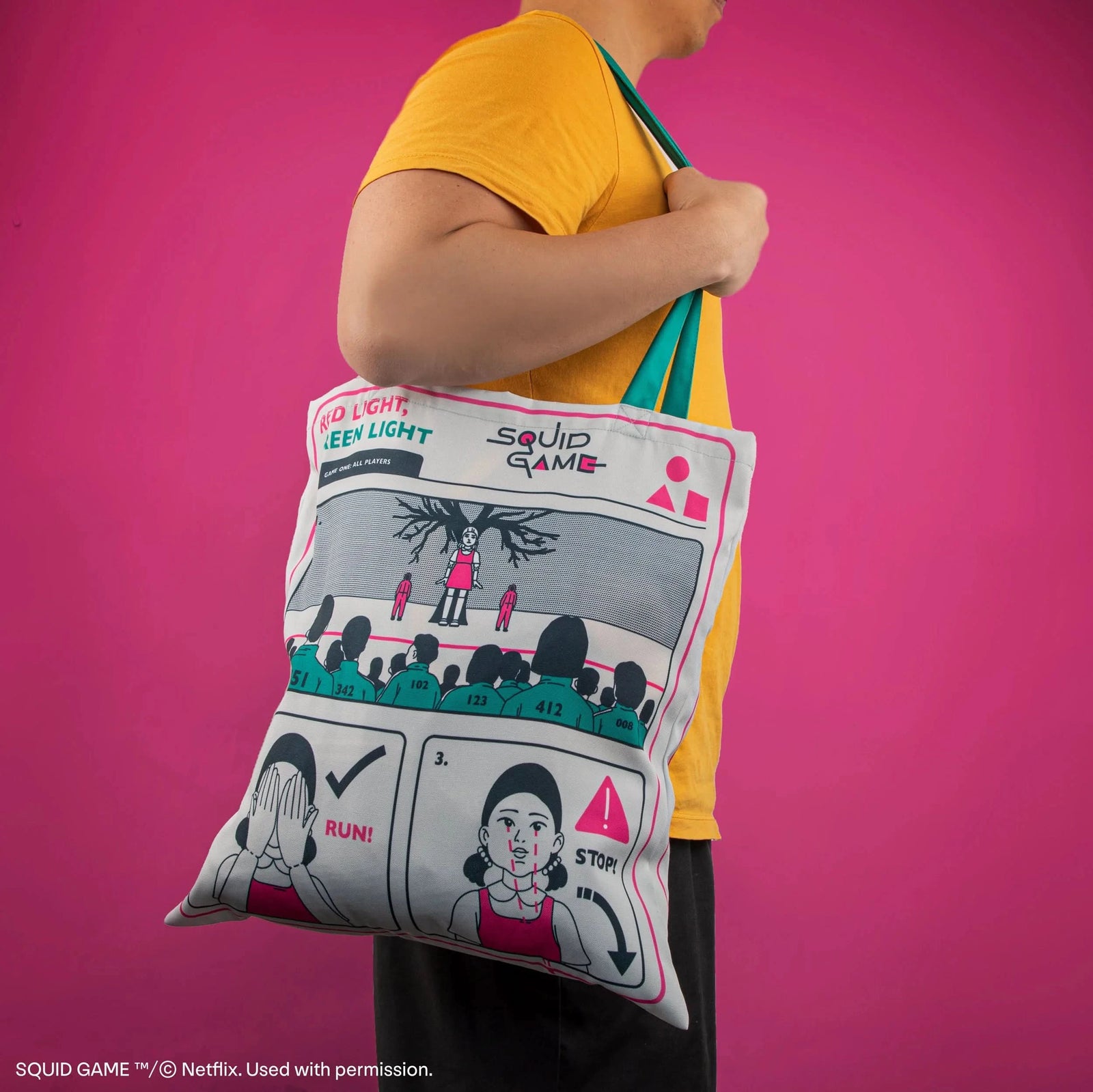 Young-hee Blue Print Tote Bag CR2347