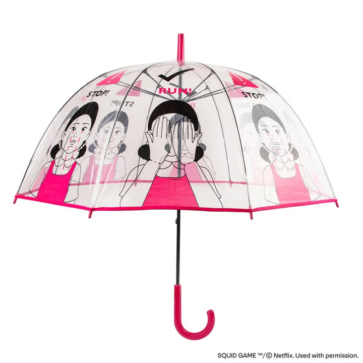 Squid Game Red Light, Green Light Transparent Umbrella CR2041