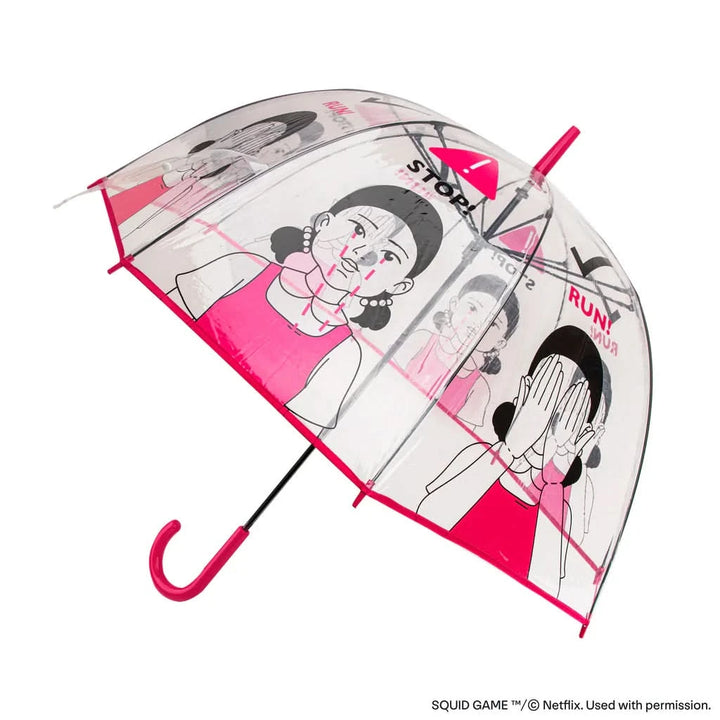 Squid Game Red Light, Green Light Transparent Umbrella CR2041
