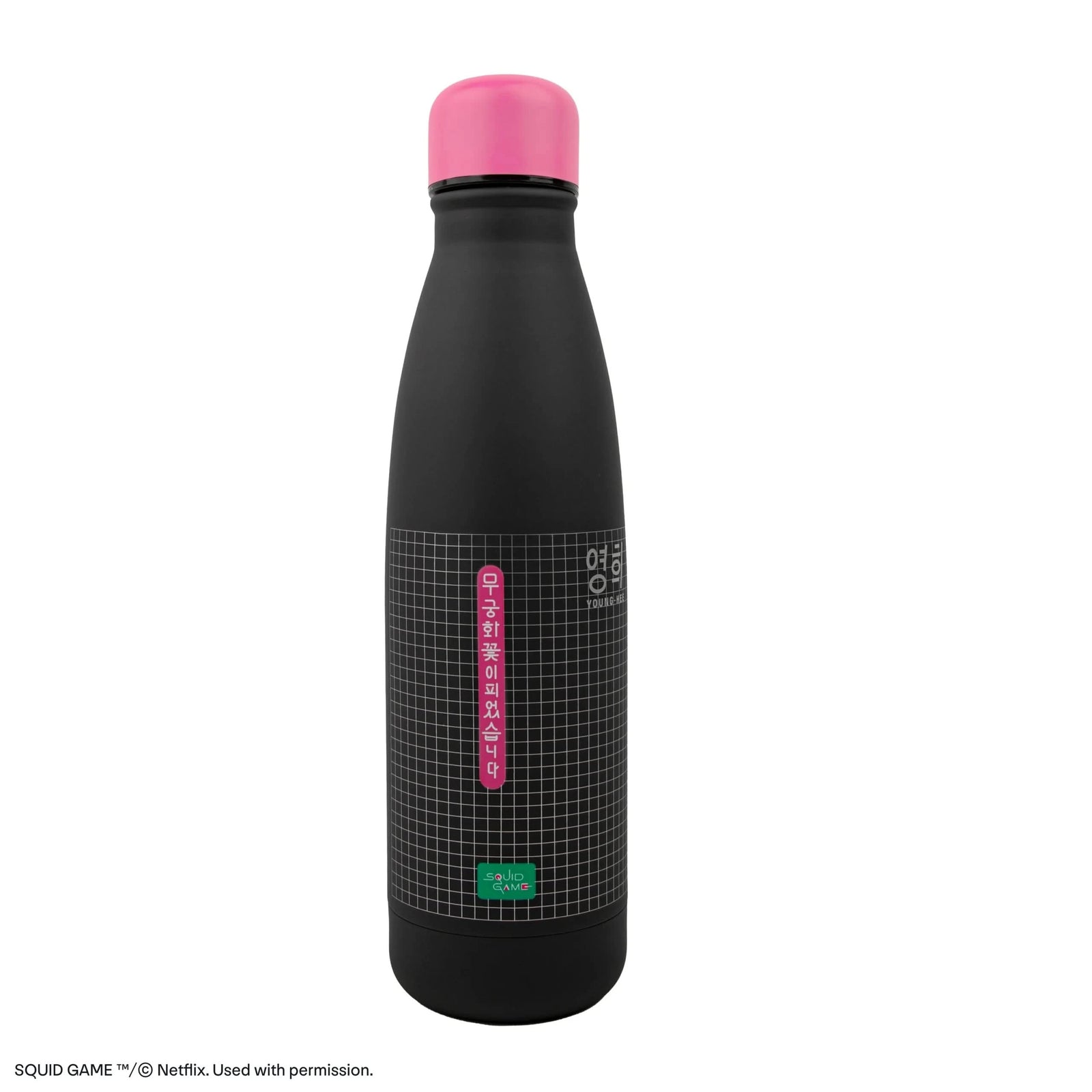 Squid Game Young-hee Blueprint Black Water Bottle CR4045