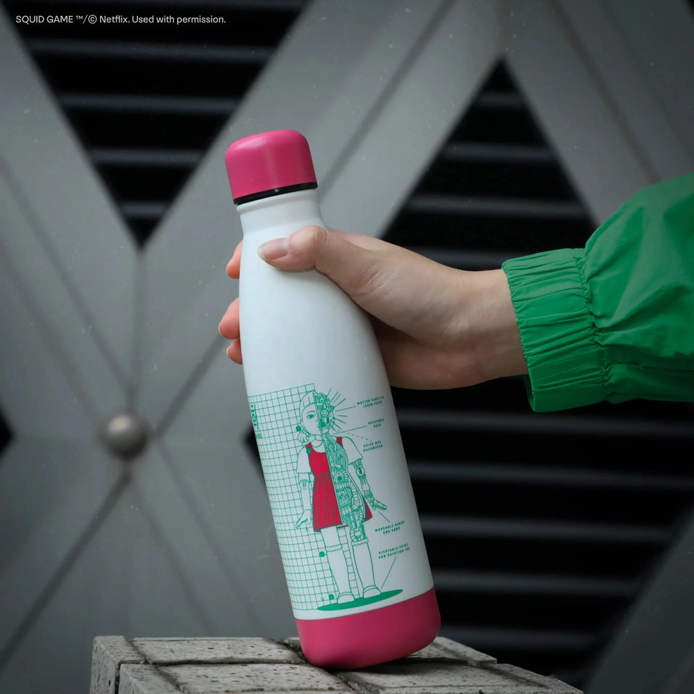 Squid Game Young-hee Blueprint White Water Bottle CR4044