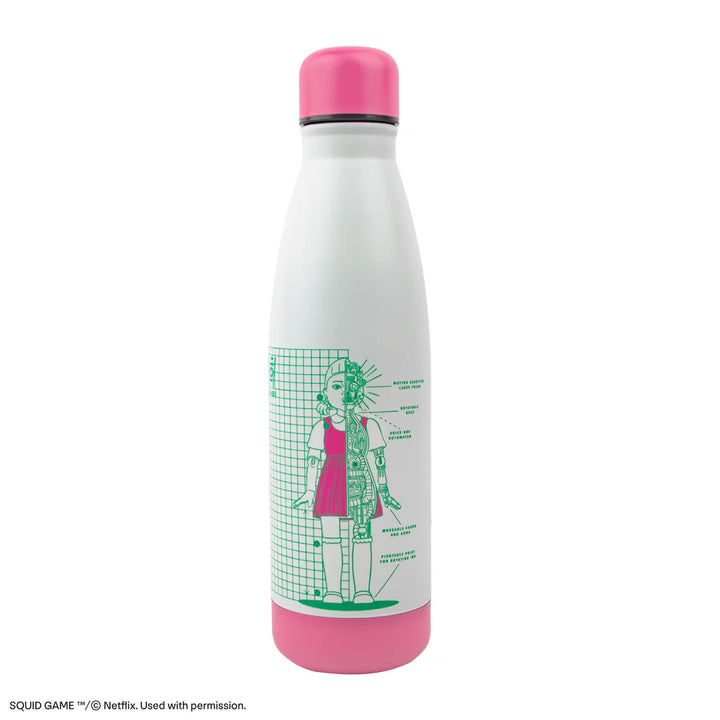 Squid Games Water Bottle  Young-hee Blueprint White CR4044
