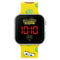 Kids Film And Cartoon Spongebob Square Pants Printed Strap Led Yellow Watch SGB4134