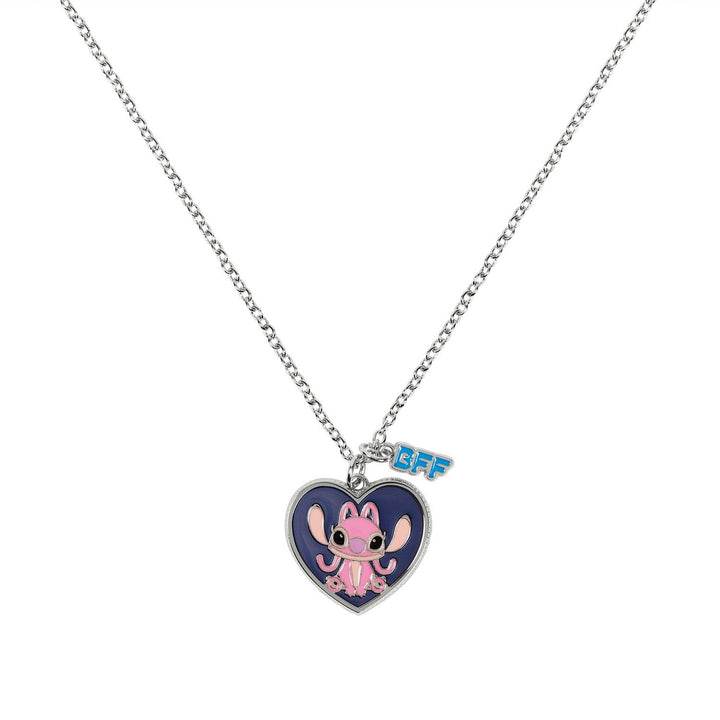 Disney Stitch And Angel Bff Set Necklace SH00898RL-16.PH