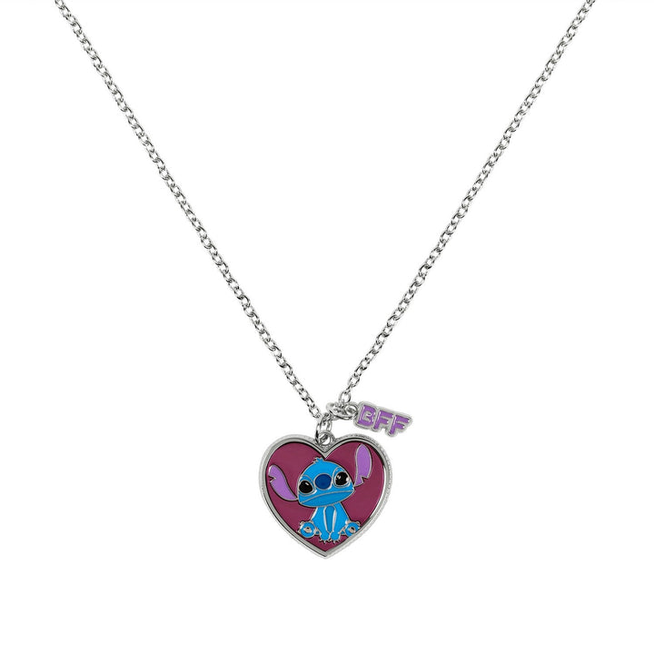 Disney Stitch And Angel Bff Set Necklace SH00898RL-16.PH