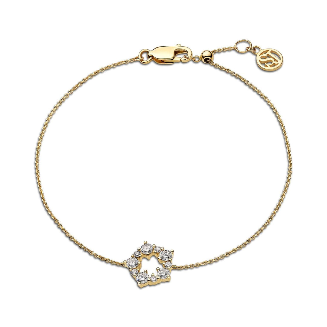 14k Yellow Gold Brina Diamond Bracelet SJ-B2533-WD-YG