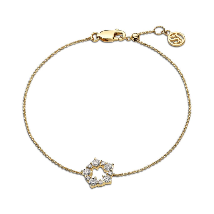14k Yellow Gold Brina Diamond Bracelet SJ-B2533-WD-YG