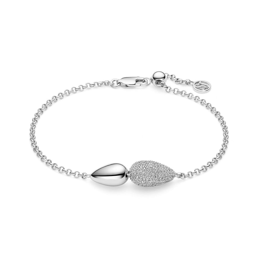 Sif Jakobs 925 Sterling Silver Goccia Due Bracelet SJ-B2589-CZ