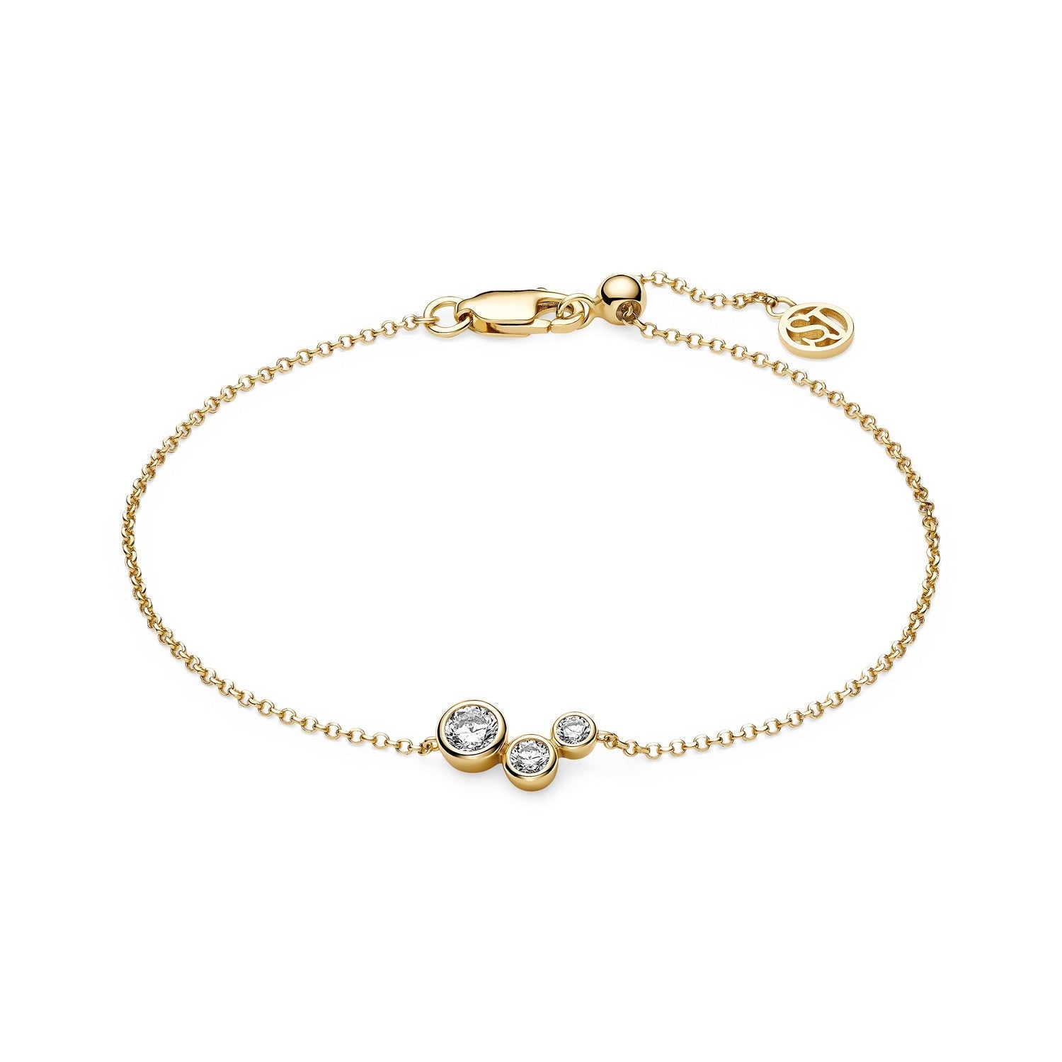 Sif Jakobs 18k Gold Plated Sardinien Tre Bracelet SJ-B2731-CZ-YG