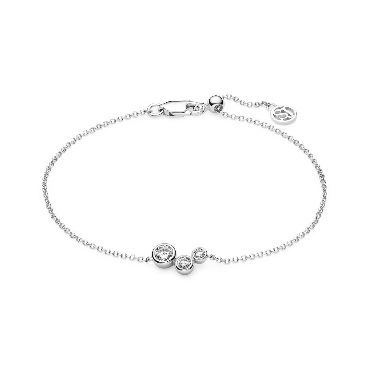 Sif Jakobs 925 Sterling Silver Sardinien Tre Bracelet SJ-B2731-CZ