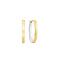 Sif Jakobs 18K gold plated Ellisse Pianura Piccolo Earrings SJ-E2312-2YG