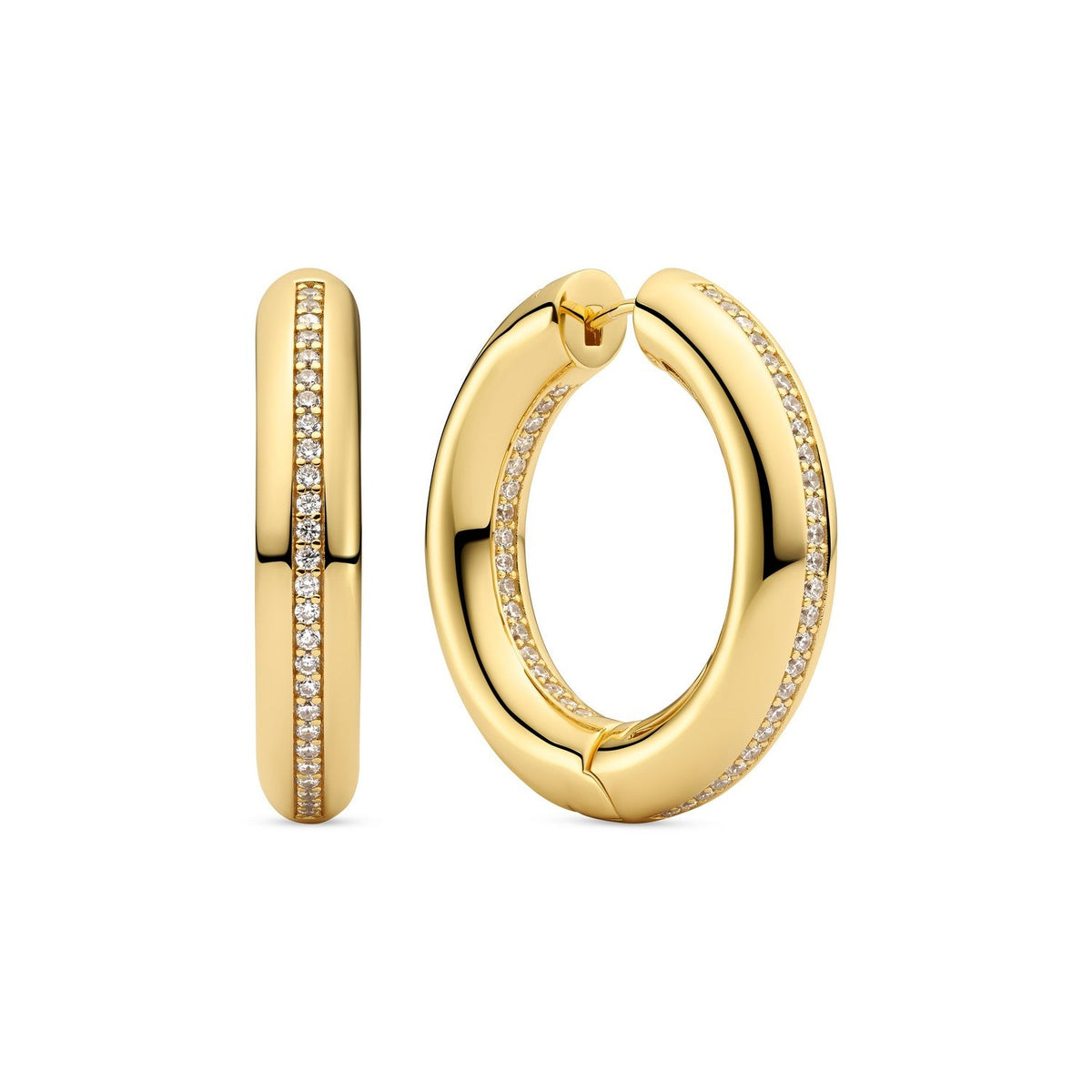Sif Jakobs 18K gold plated Palermo Medio Earrings SJ-E2476-CZ-YG