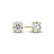 Luxurious 14k Yellow Gold Venice Medio Diamond Earrings SJ-E2502-WD-YG showcasing stunning round brilliant cut diamonds, perfect for classy occasions.