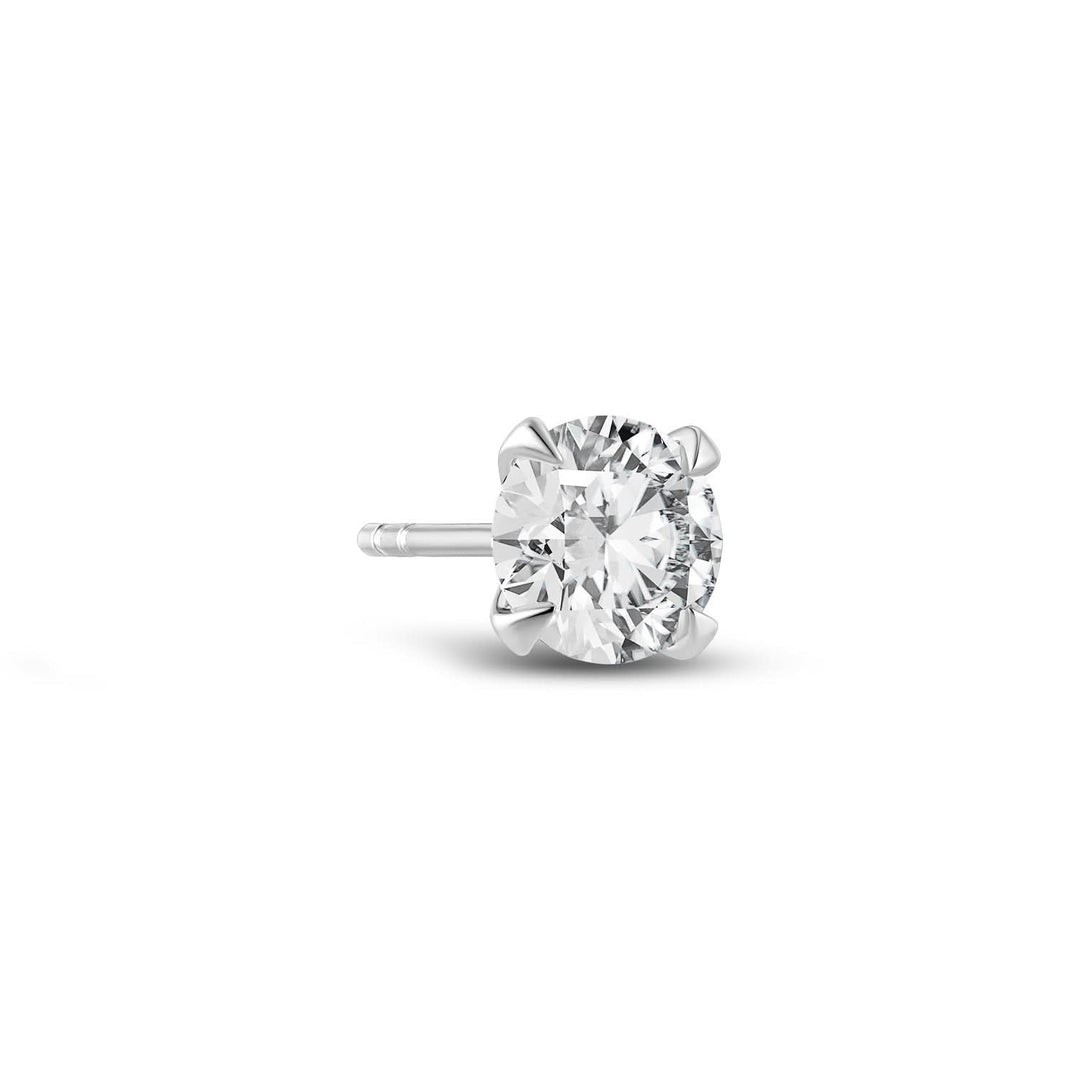 14k White Gold Venice Grande Single Diamond Earring SJ-E2503-WD-WG-1