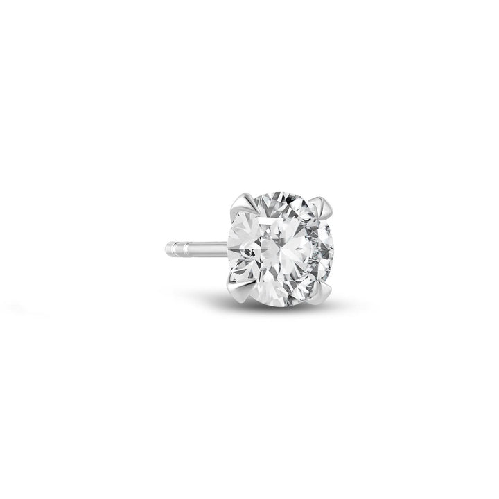 14k White Gold Venice Grande Single Diamond Earring SJ-E2503-WD-WG-1