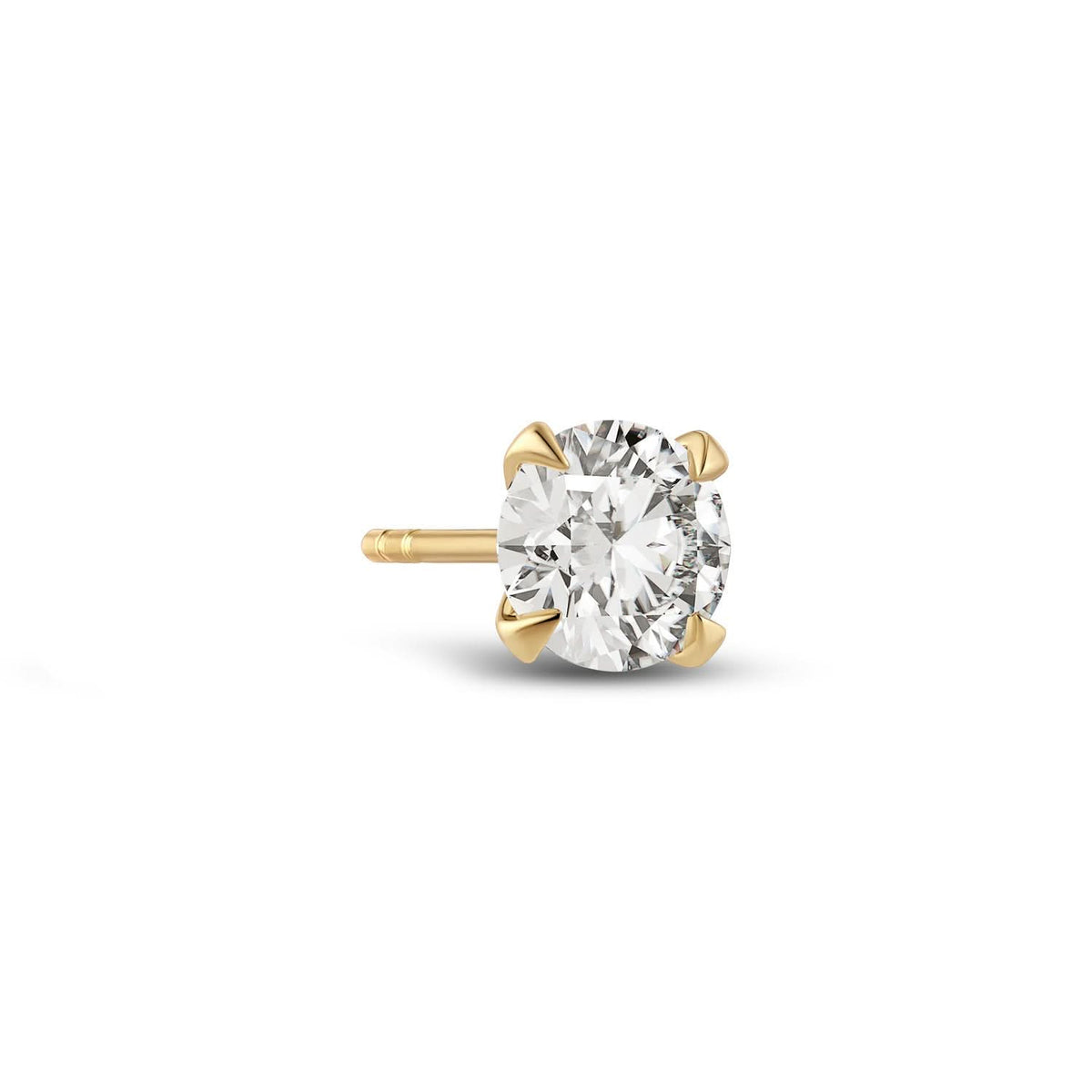 Elegant 14k Yellow Gold Venice Grande Diamond Earrings SJ-E2503-WD-YG, showcasing stunning craftsmanship and brilliant lab-grown diamonds for a luxury look.