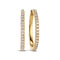 14k Yellow Gold Alba Grande Diamond Earrings SJ-E2512-WD-YG, showcasing a polished design accented with sparkling lab-grown diamonds, perfect luxury earrings.