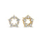 Stunning 14k Yellow Gold Brina Diamond Earrings SJ-E2533-WD-YG showcasing a polished finish and adorned with 1.01 ct round brilliant cut lab-grown diamonds, perfect for luxury jewelry enthusiasts.