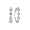 14k White Gold Brina Creolo Diamond Earrings SJ-E2535-WD-WG featuring a sophisticated design adorned with radiant lab-grown diamonds, perfect for adding elegance to any jewelry collection.