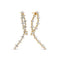 14k Yellow Gold Brina Lungo Diamond Earrings SJ-E2539-WD-YG elegantly displayed, showcasing their intricate design and luxurious 2.43 carats of lab-grown diamonds. Perfect for adding a touch of sophistication to any outfit.