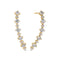 14k Yellow Gold Brina Lungo Piccolo Diamond Earrings SJ-E2540-WD-YG showcasing exquisite craftsmanship, featuring a polished surface and 1.01 ct of radiant lab-grown diamonds, perfect luxury earrings for any occasion.
