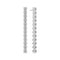 14k White Gold Diamante Diamond Earrings SJ-E2560-WD-WG featuring a stunning line of round brilliant cut lab-grown diamonds, perfect for a luxurious touch.