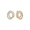 Sif Jakobs 18k Gold Plated Spirale Due Piccolo Earrings SJ-E2577-CZ-YG