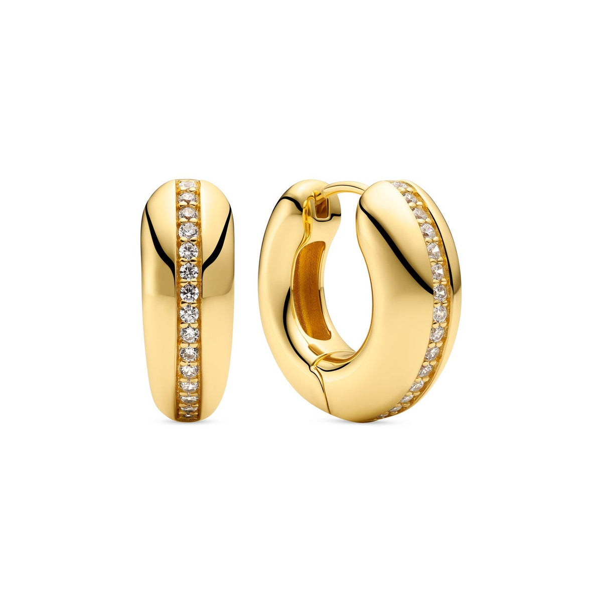 Sif Jakobs 18K gold plated Palermo Piccolo Earrings SJ-E2588-CZ-YG