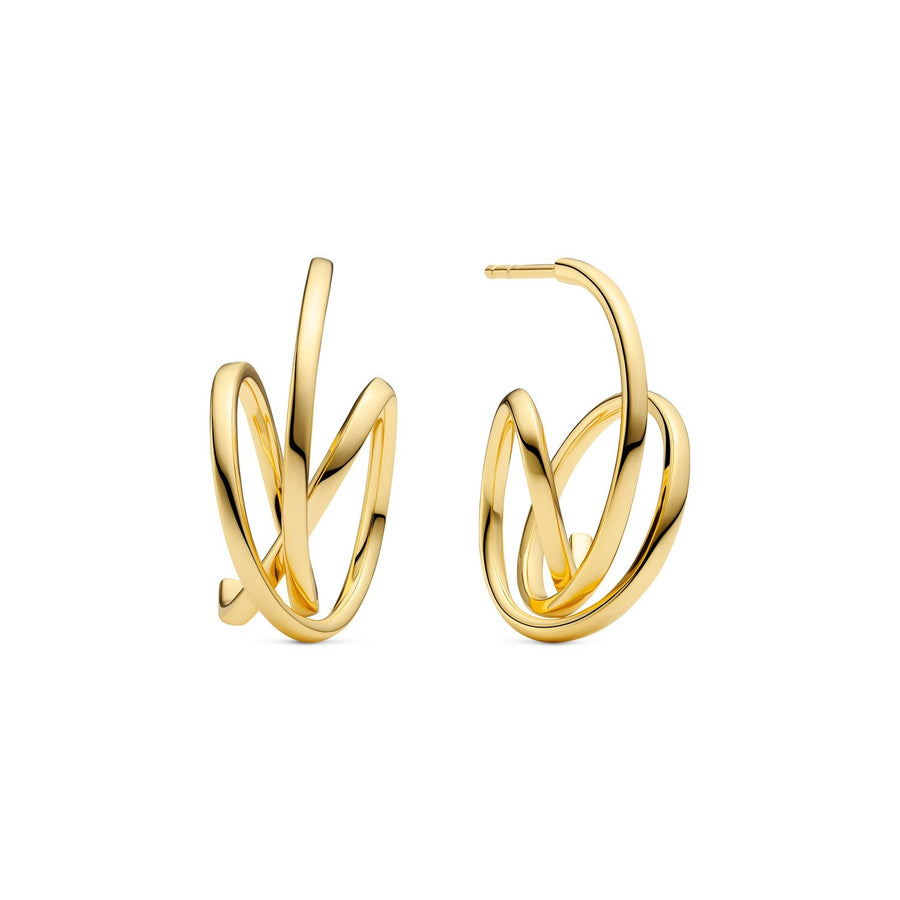 Sif Jakobs 18K gold plated Spirale Pianura Piccolo Earrings SJ-E2590-YG