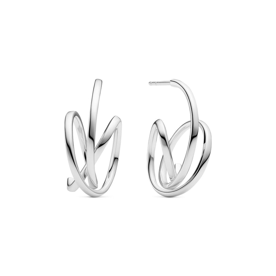 Sif Jakobs 925 Sterling Silver Spirale Pianura Piccolo Earrings SJ-E2590