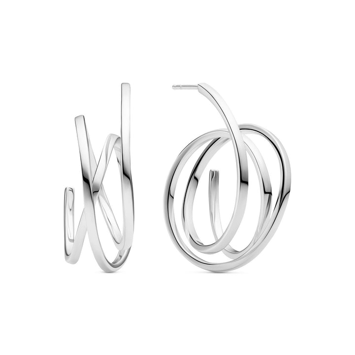 Sif Jakobs 925 Sterling Silver Spirale Pianura Grande Earrings SJ-E2591