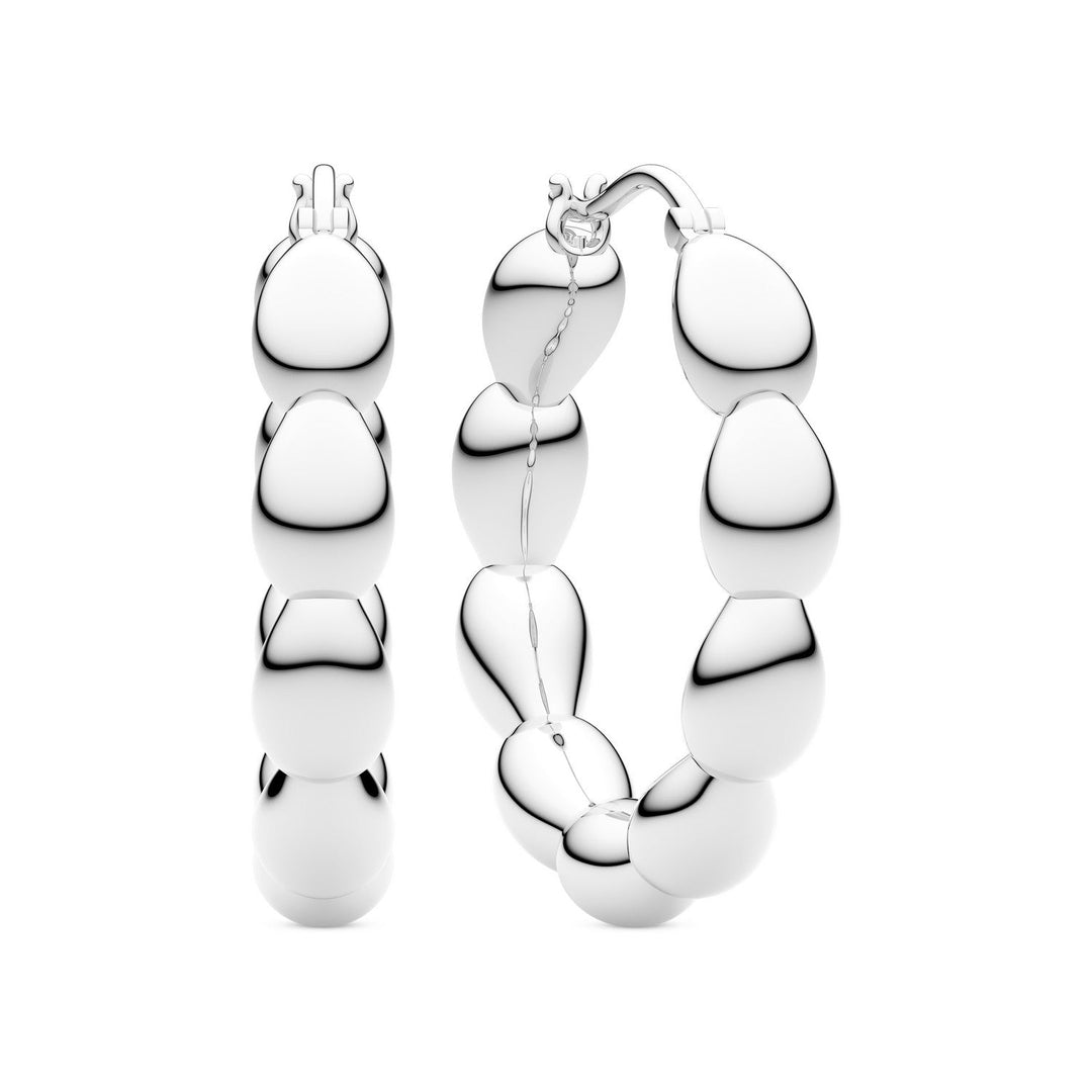 Sif Jakobs 925 Sterling Silver Goccia Cerchietto Medio Earrings SJ-E2597