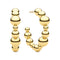 Sif Jakobs 18K gold plated Bormio Circolo Earrings SJ-E2598-YG