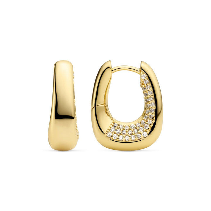 Sif Jakobs 18K gold plated Borsa Piccolo Earrings SJ-E2620-CZ-YG