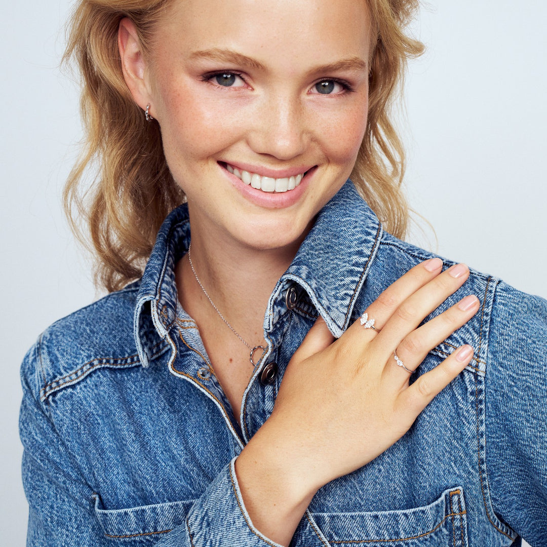 Sterling Silver Gocciolina Creolo Earrings SJ-E2627