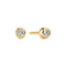 18k Gold Plated White Zirconia Sarzana Uno Earrings SJ-E2629-CZ-YG