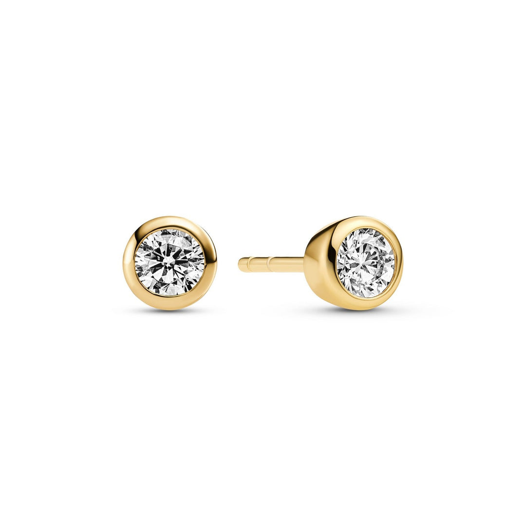 Sif Jakobs 18k Gold Plated Sardinien Uno Earrings SJ-E2630-CZ-YG