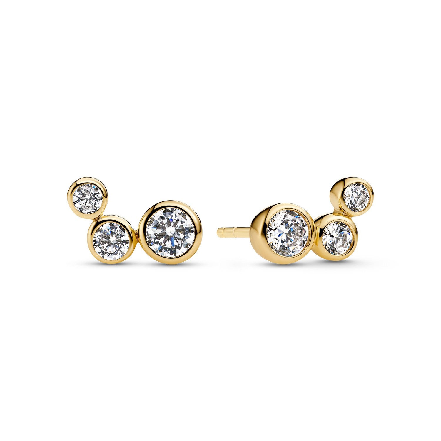 Sif Jakobs 18k Gold Plated Sardinien Tre Earrings SJ-E2631-CZ-YG