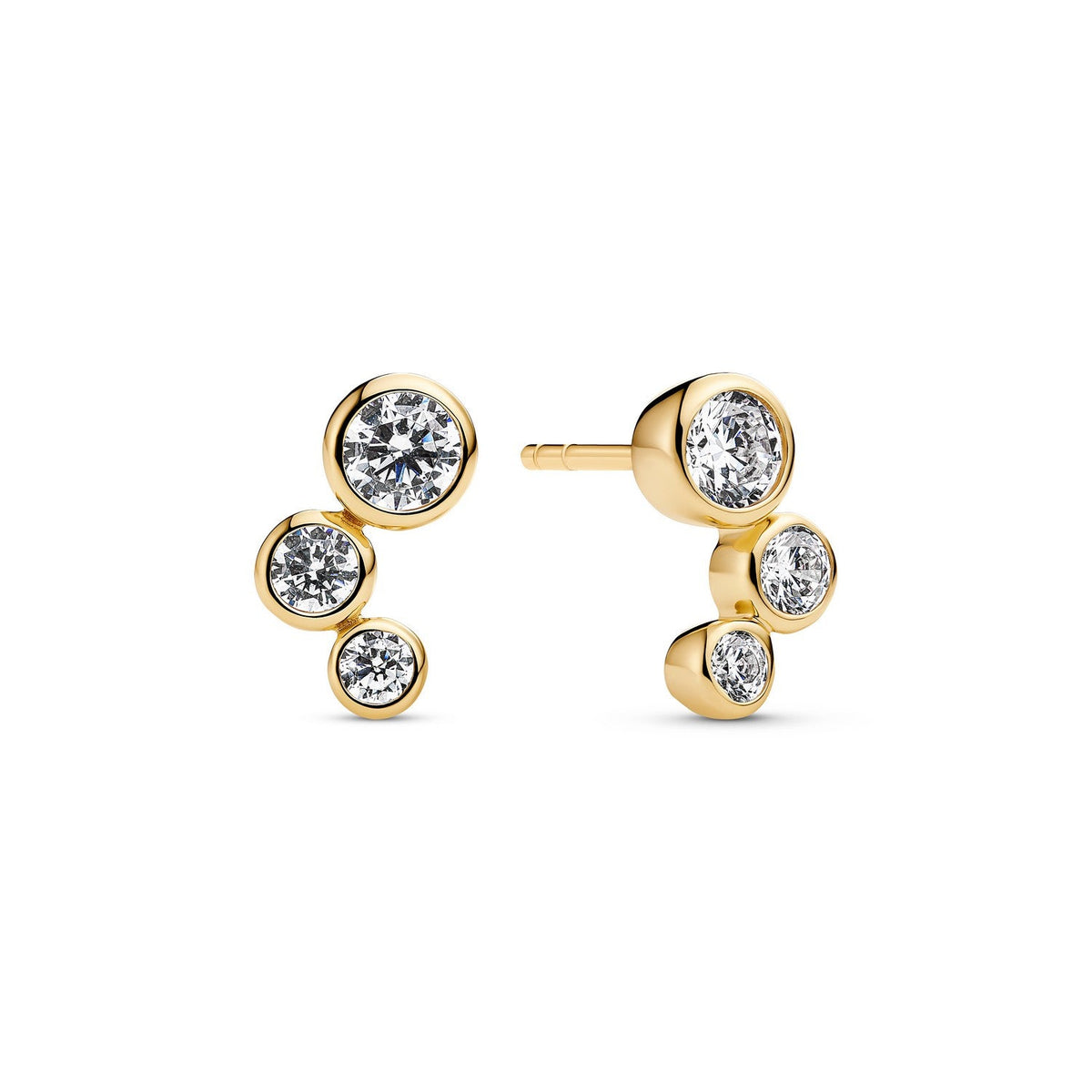 Sif Jakobs 18k Gold Plated Sardinien Tre Earrings SJ-E2631-CZ-YG