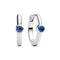 Sterling Silver Blue Zirconia Sarzana Uno Creolo Earrings SJ-E2632-BL