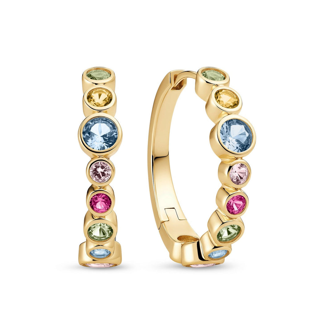 Sif Jakobs 18k Gold Plated Sardinien Creolo Earrings SJ-E2669-XCZ-YG