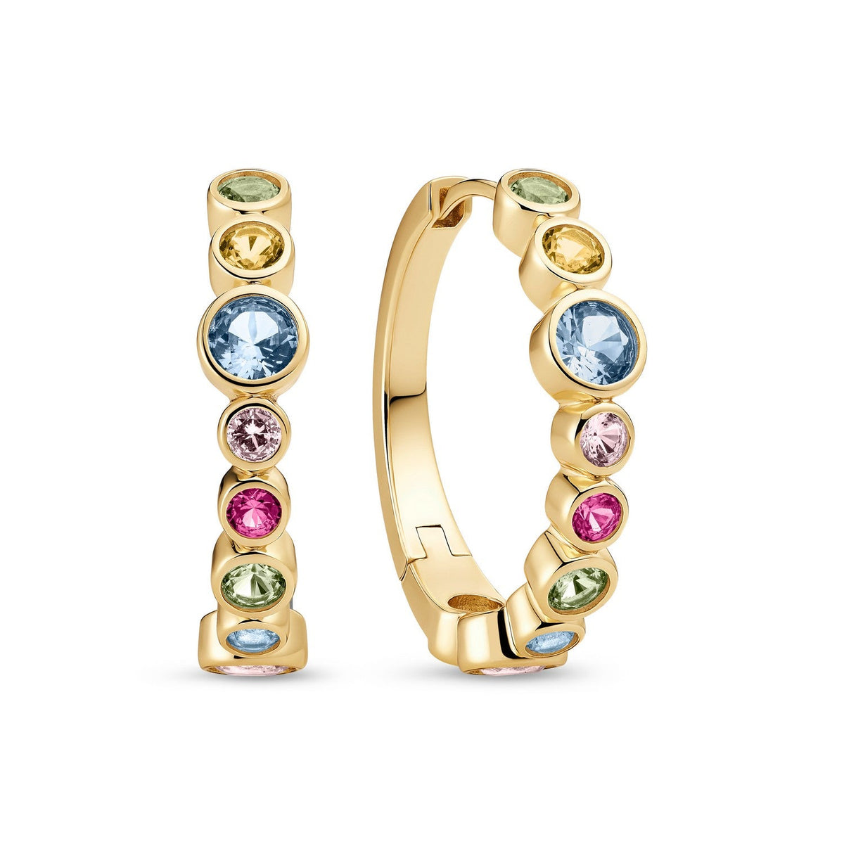 Sif Jakobs 18k Gold Plated Sardinien Creolo Earrings SJ-E2669-XCZ-YG