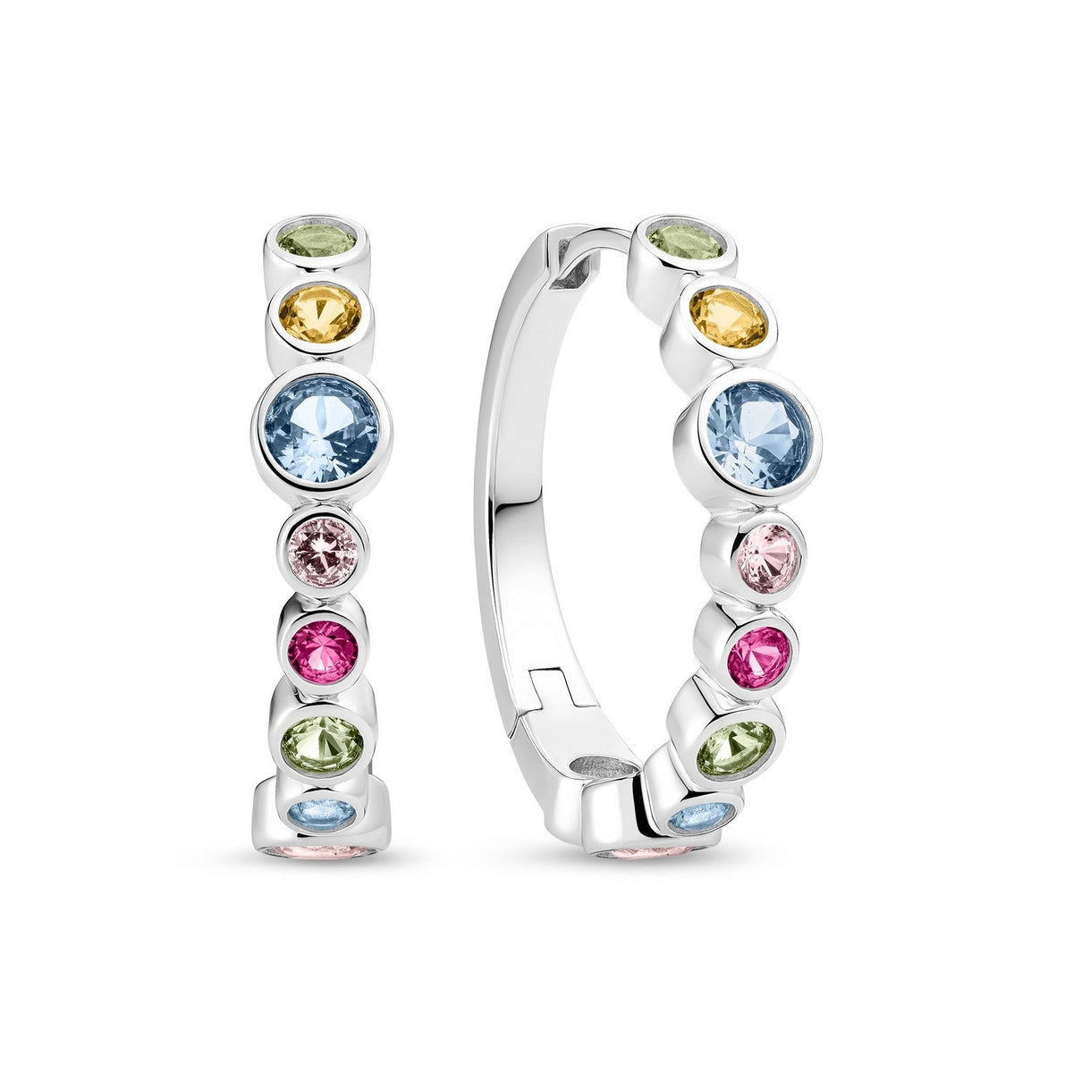 Sif Jakobs 925 Sterling Silver Sardinien Creolo Earrings SJ-E2669-XCZ