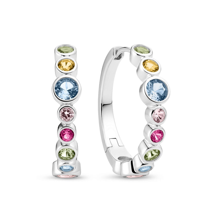 Sif Jakobs 925 Sterling Silver Sardinien Creolo Earrings SJ-E2669-XCZ