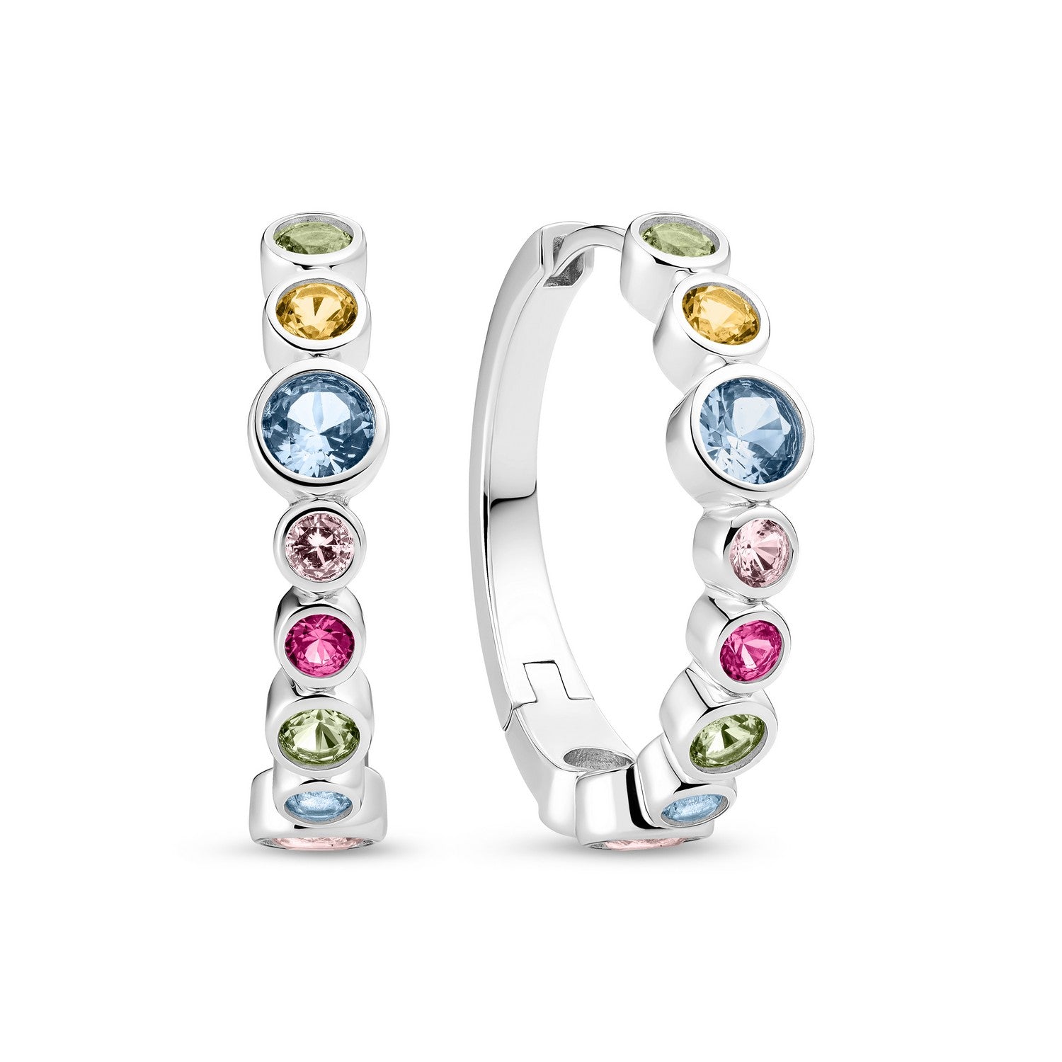 Sif Jakobs 925 Sterling Silver Sardinien Creolo Earrings SJ-E2669-XCZ