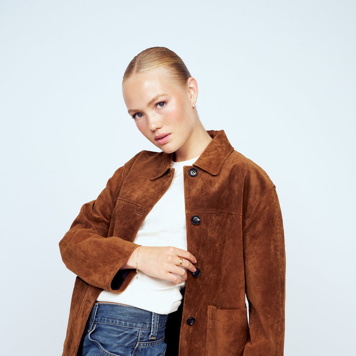 18k Gold Plated White Zirconia Astri Creolo Earrings SJ-E2704-CZ-YG