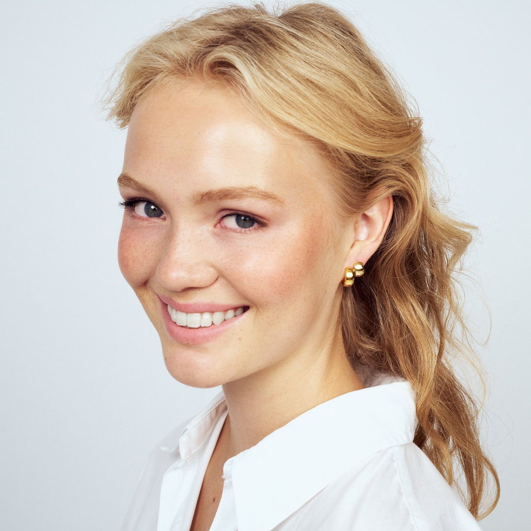 18k Gold Plated Largo Piccolo Earrings SJ-E2714-YG