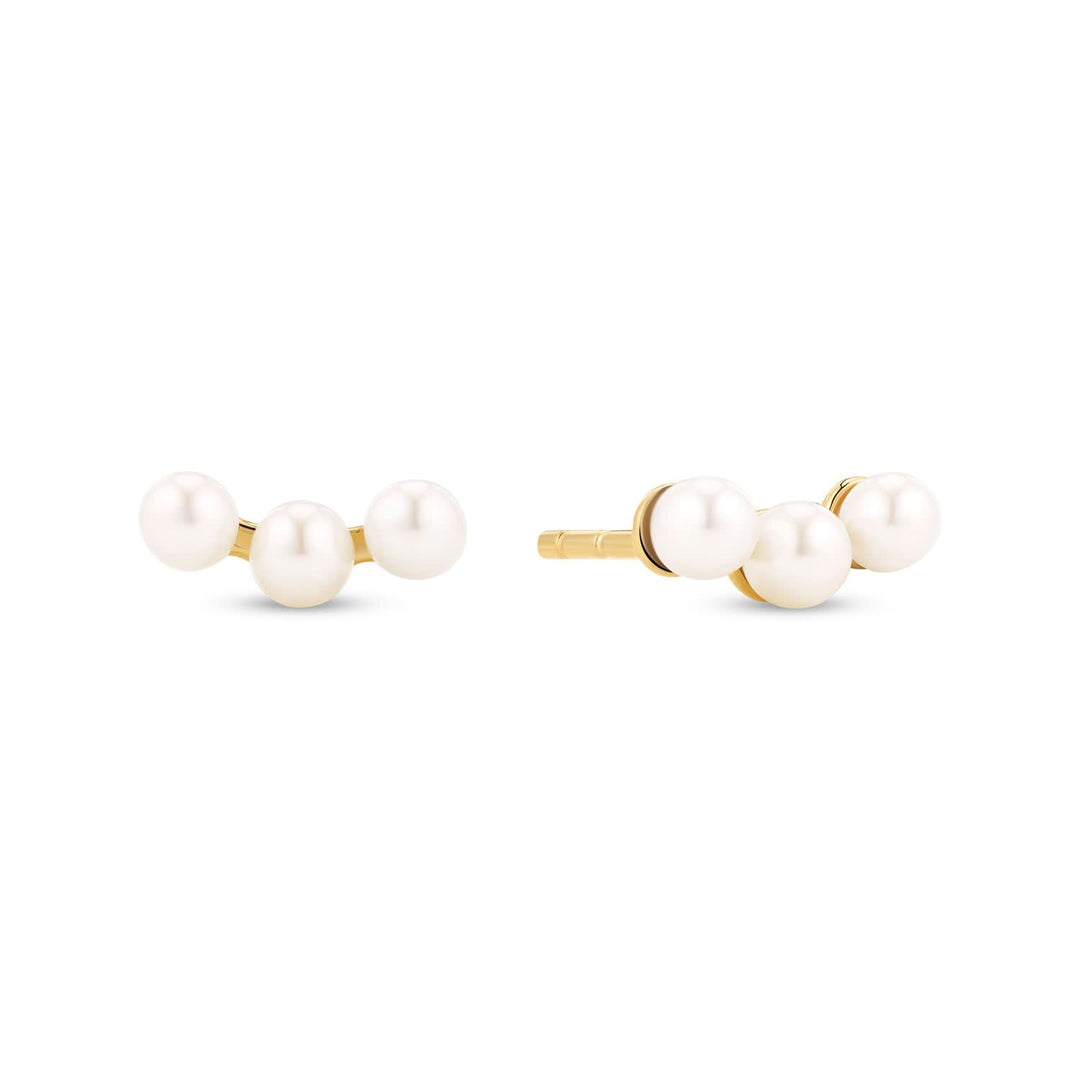18K Gold Plated Perla Tre Earrings SJ-E2733-P-YG