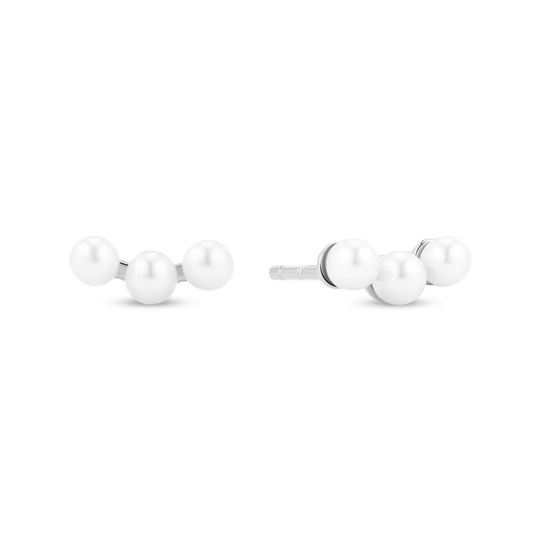 Sterling Silver Perla Tre Earrings SJ-E2733-P
